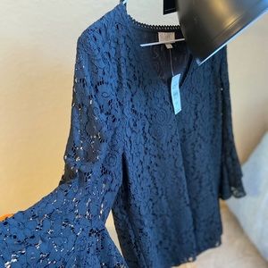 LOFT black lace top - Size M